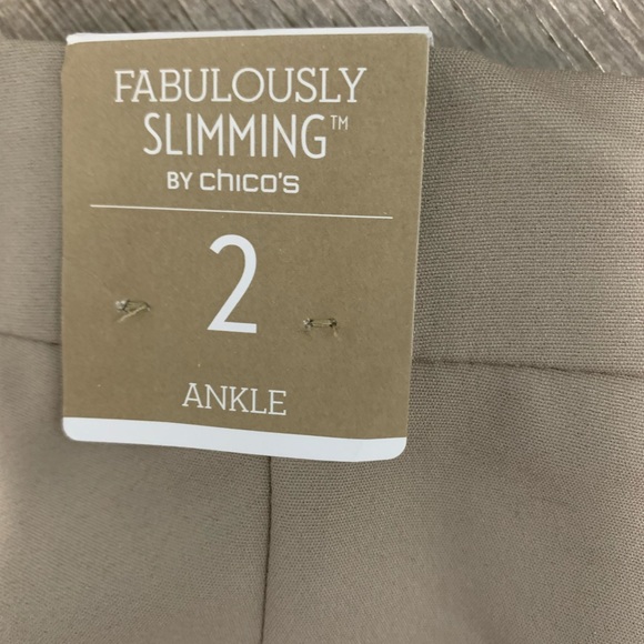 Chico’s Fabulously Slimming Darcy Ankle Pants. Sz L  (Note: Chico’s Size 2). NWT - Picture 10 of 14